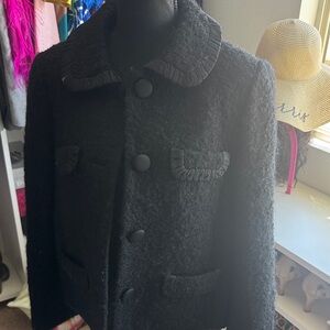 J. Crew Black Bouclé Blazer